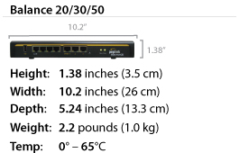 Balance 20/30/50 Specs