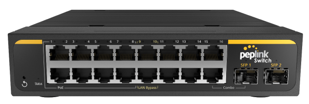 Peplink 16-Port SD Switch Rugged