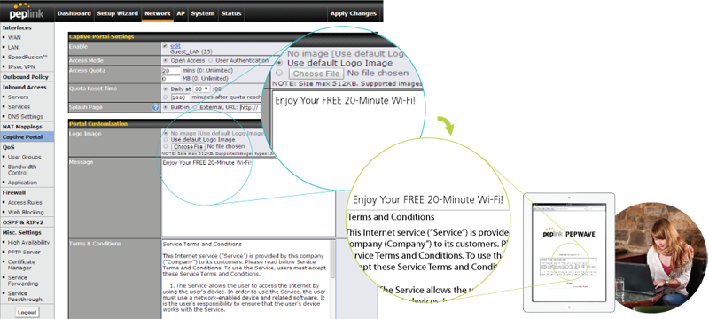Custom Captive Portals